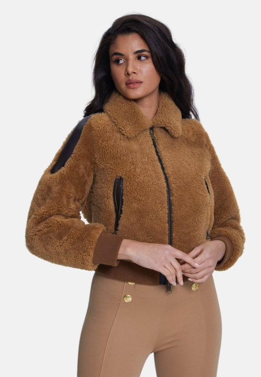 Selina Sheepskin Teddy Jacket - Vox Leather