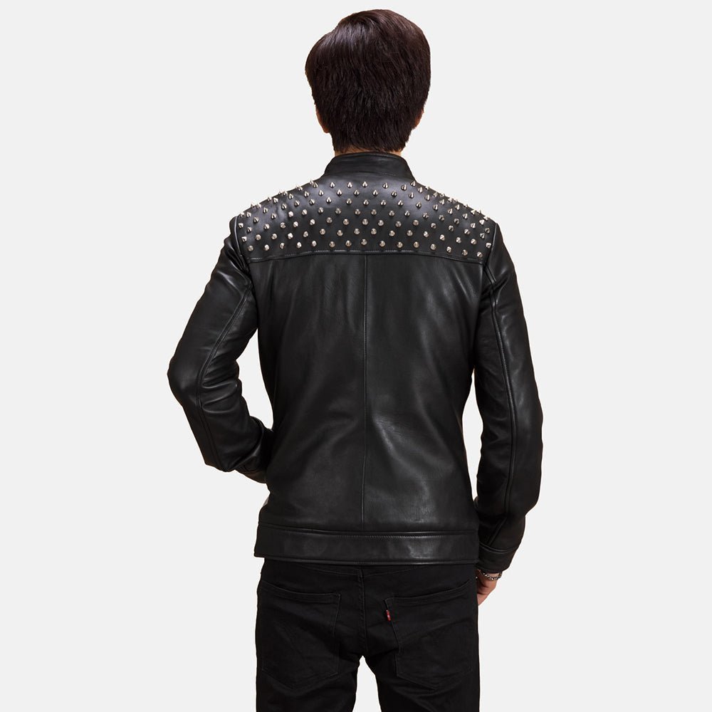 Shapron Studded Leather Biker Jacket - Vox Leather