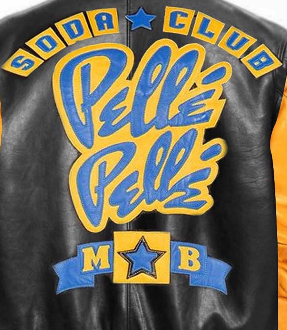 Soda Club Yellow Black Leather Jacket - Vox Leather