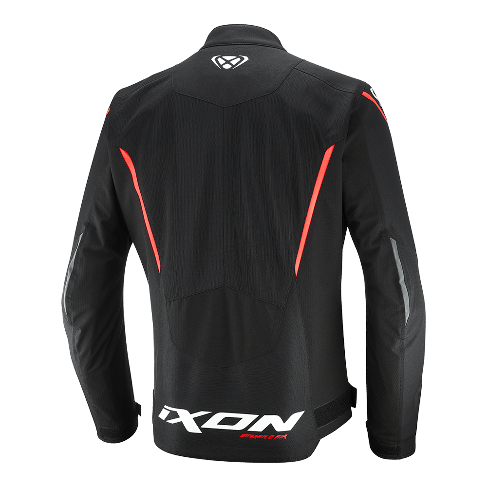 Striker 2 Air - Summer Riding Jacket (Black/White/Red) - Vox Leather