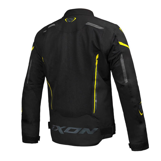 Striker Air - Summer Riding Jacket (Black/Anthracite/Yellow) - Vox Leather