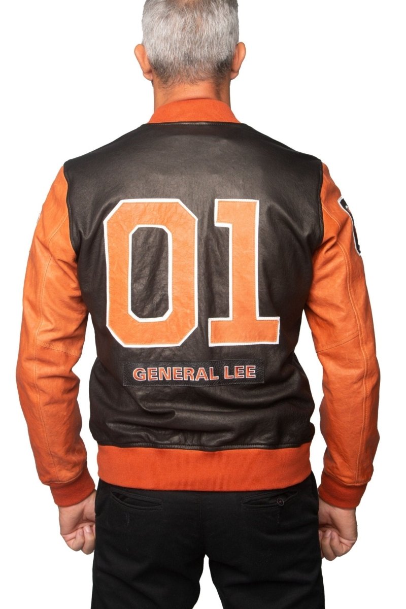 The Dukes Of Hazzard General Lee Leather Jacket - Vox Leather