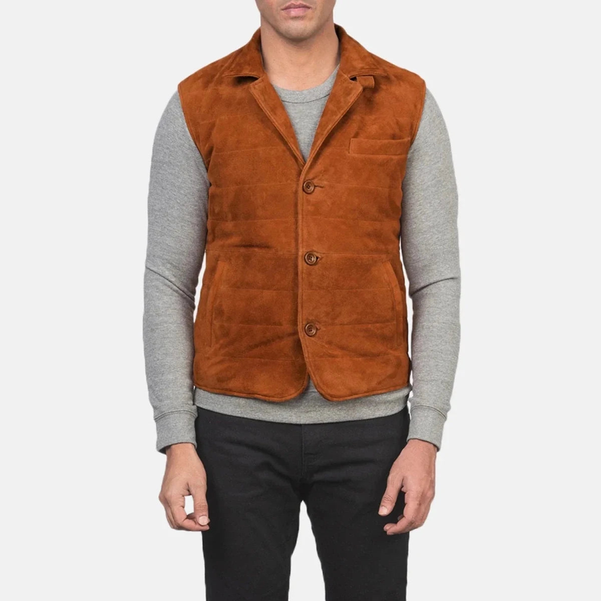 Tony Brown Suede Vest - Vox Leather