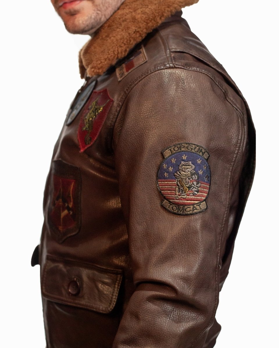 TOP GUN SUPER VINTAGE OFFICIAL SIGNATURE SERIES LEATHER JACKET - Vox Leather