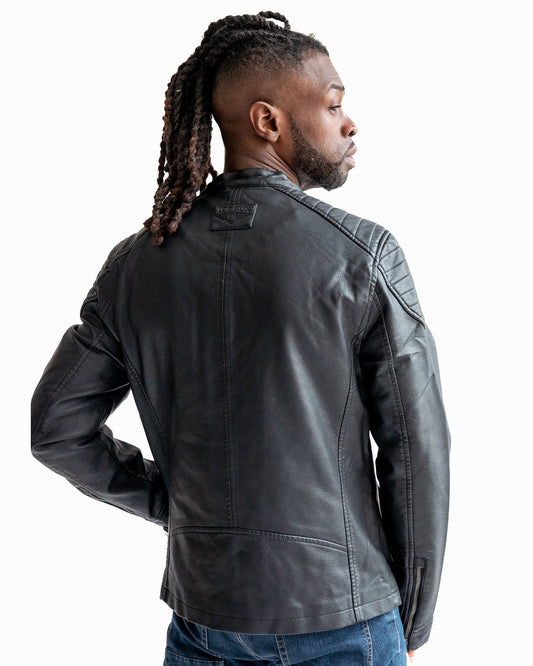 TOP GUN VEGAN LEATHER RACER JACKET - Rare Leather