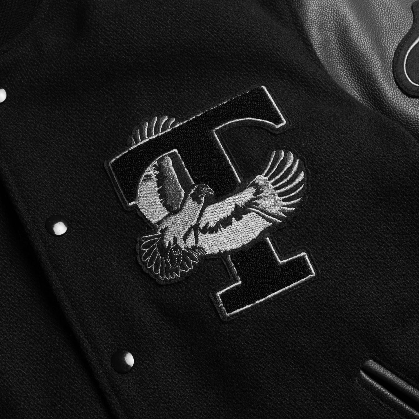 Varsity Jacket | Black 10 Year - Rare Leather