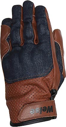 WEISE Fury Leather and Denim Summer Gloves - Vox Leather