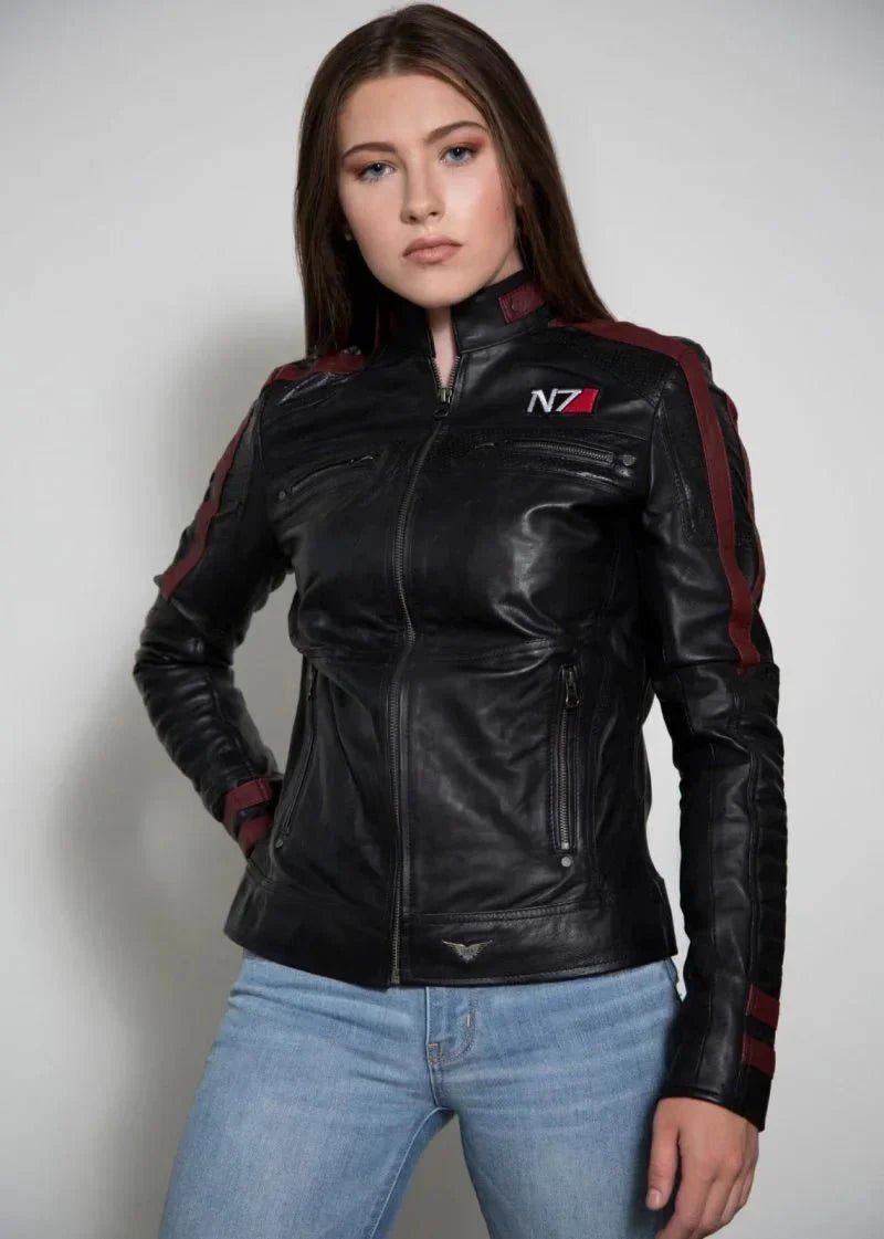 Women's Commander Shepard Leather Jacket - Vox Leather