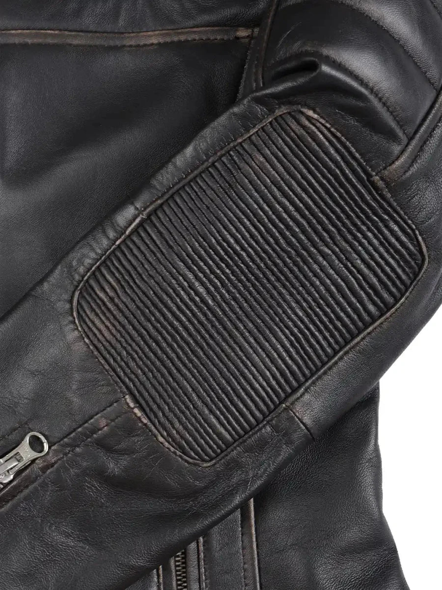 Women's Dark Brown Motorcycle Leather Jacket - Vox Leather