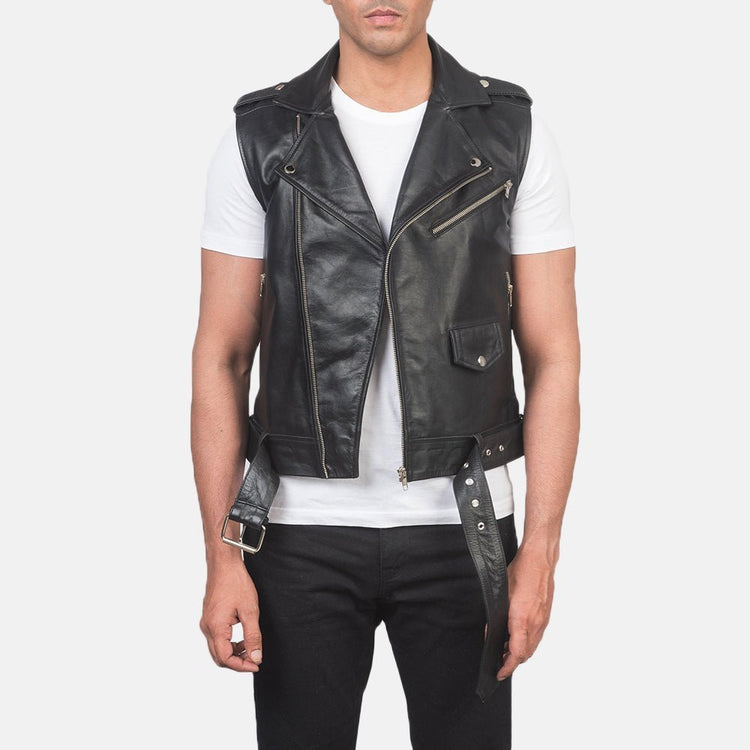 Men's Leather Motorcycle Vests