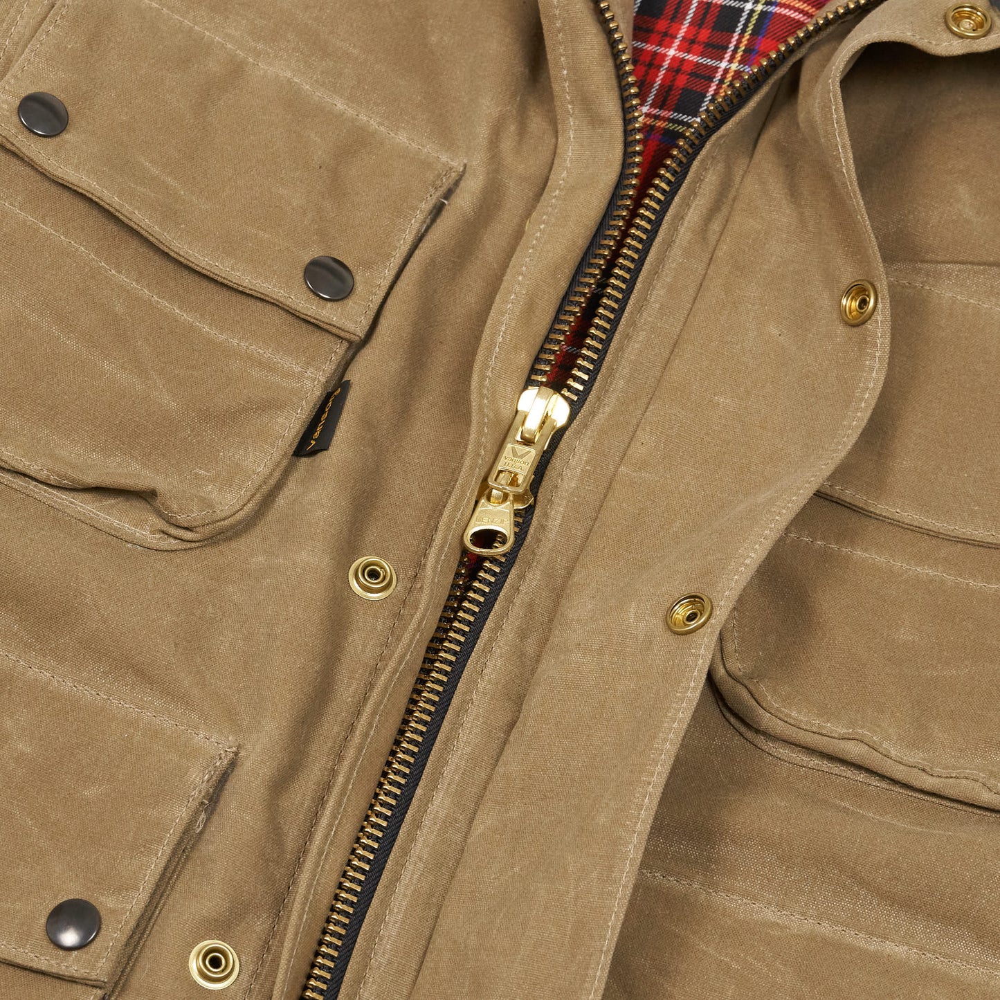 Vanson Waxed 14oz. Short Canvas Jacket