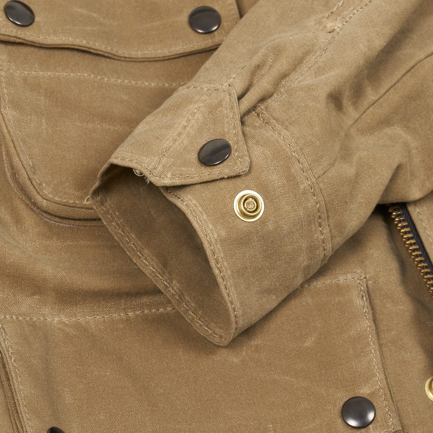Vanson Waxed 14oz. Short Canvas Jacket