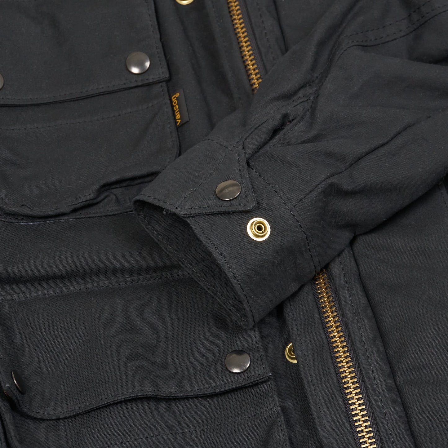 Vanson Waxed 14oz. Short Canvas Jacket