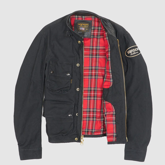 Vanson Waxed 14oz. Short Canvas Jacket