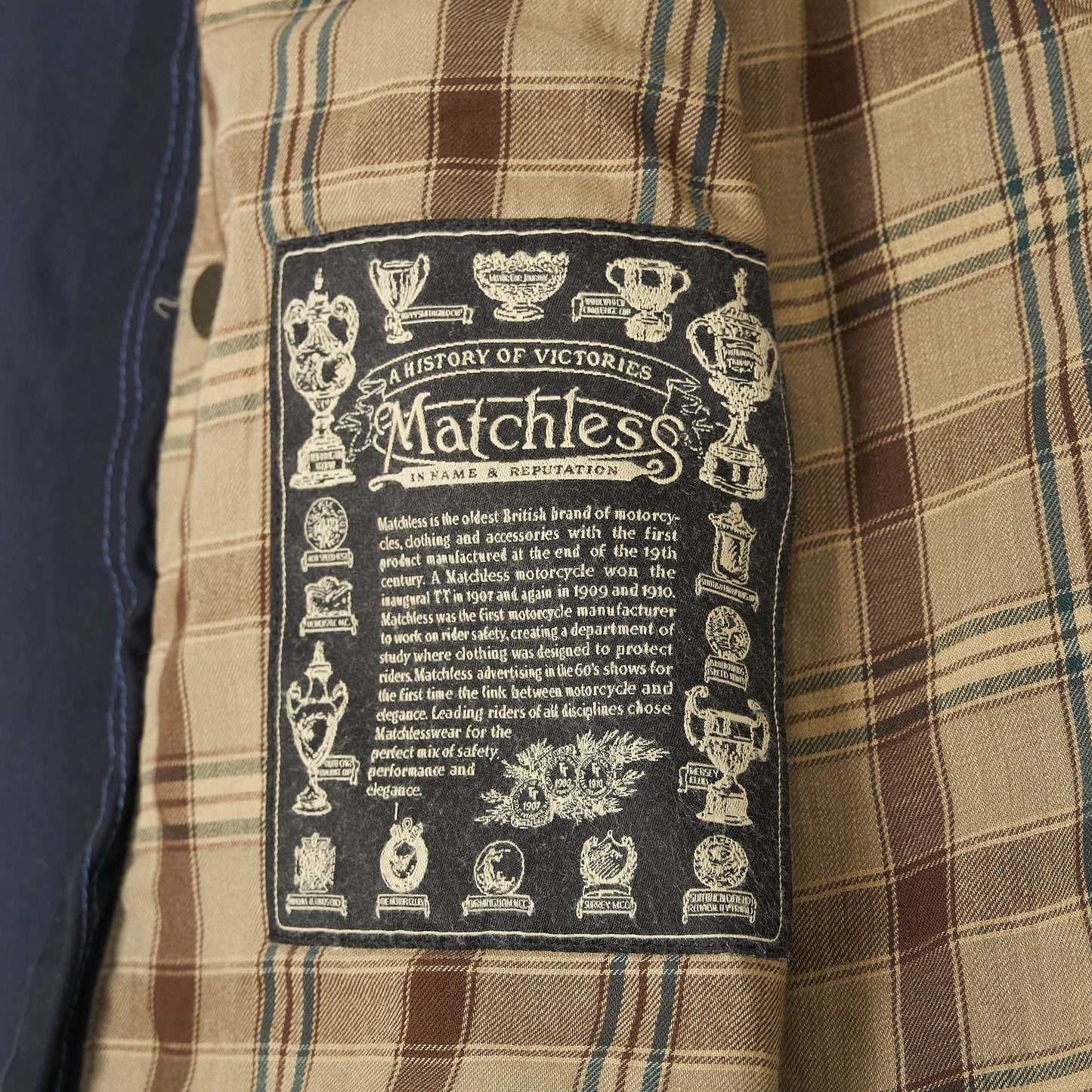 Matchless Road Driver Vintage Style Lightweight Wax-Jacket