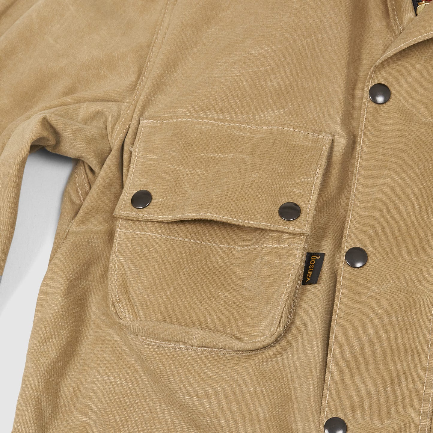 Vanson Waxed Canvas Motorcycle Jacket