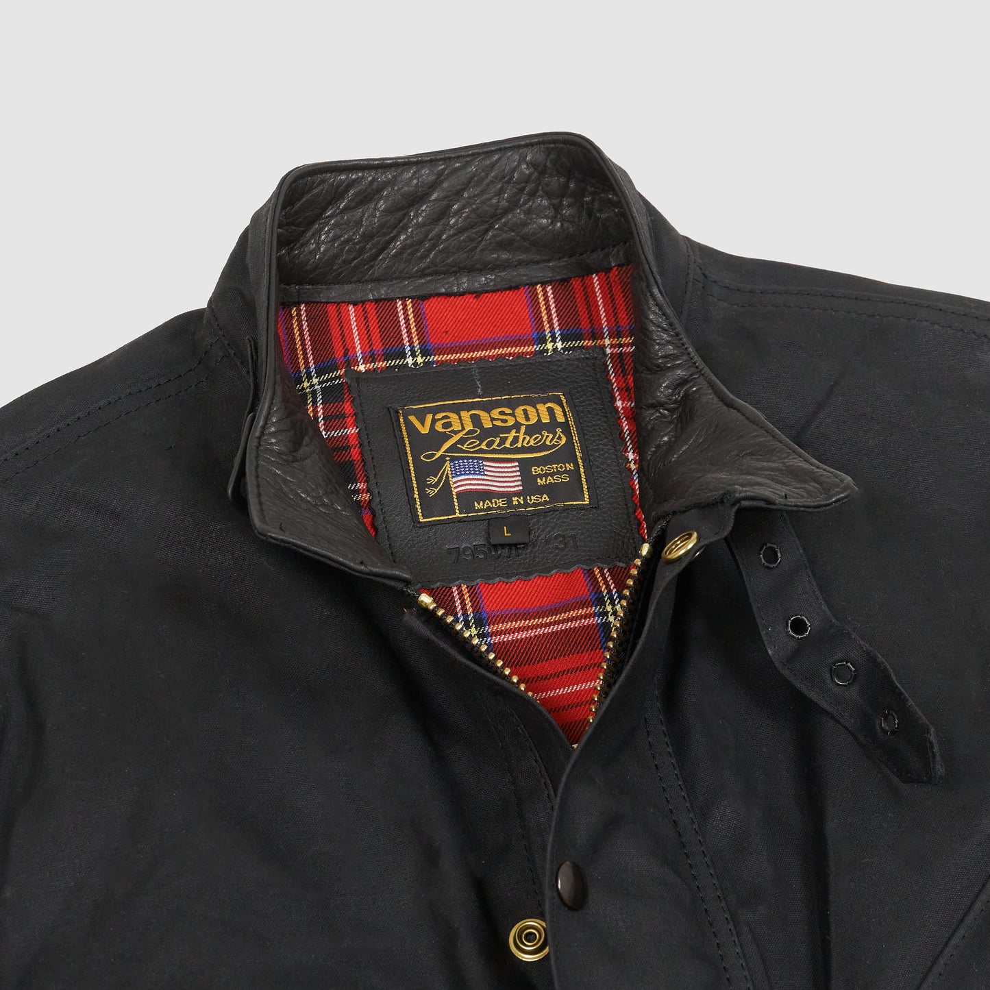 Vanson Waxed Canvas Motorcycle Jacket
