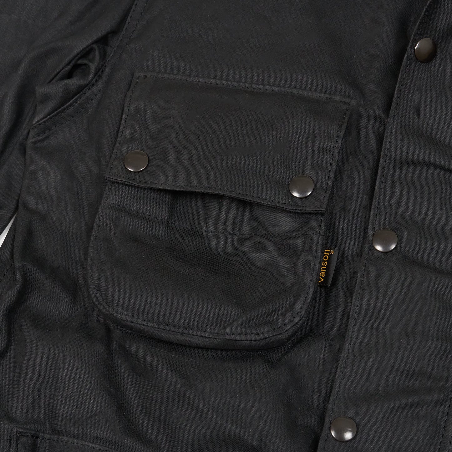 Vanson Waxed Canvas Motorcycle Jacket