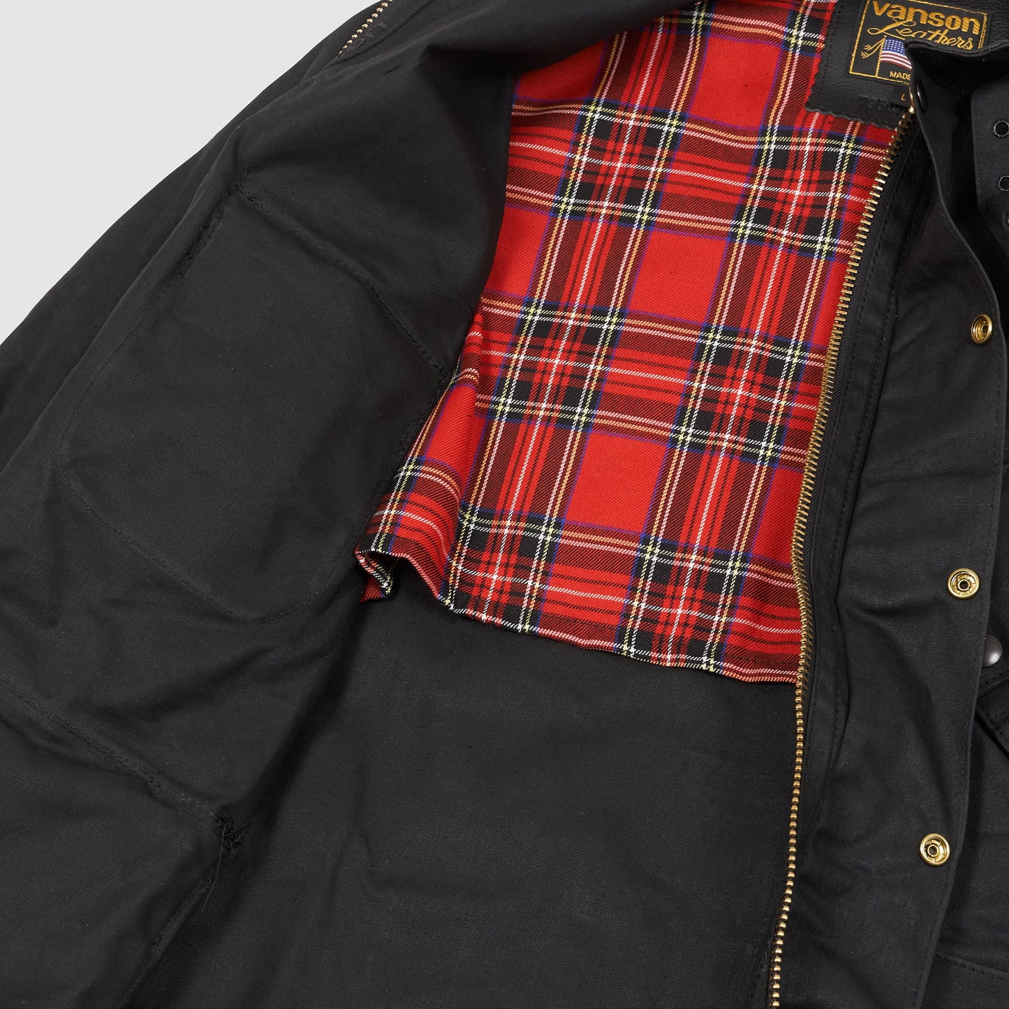 Vanson Waxed Canvas Motorcycle Jacket