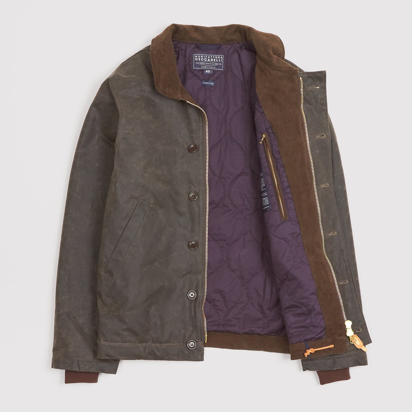 Manifattura Ceccarelli Waxed N-1 Deck Jacket