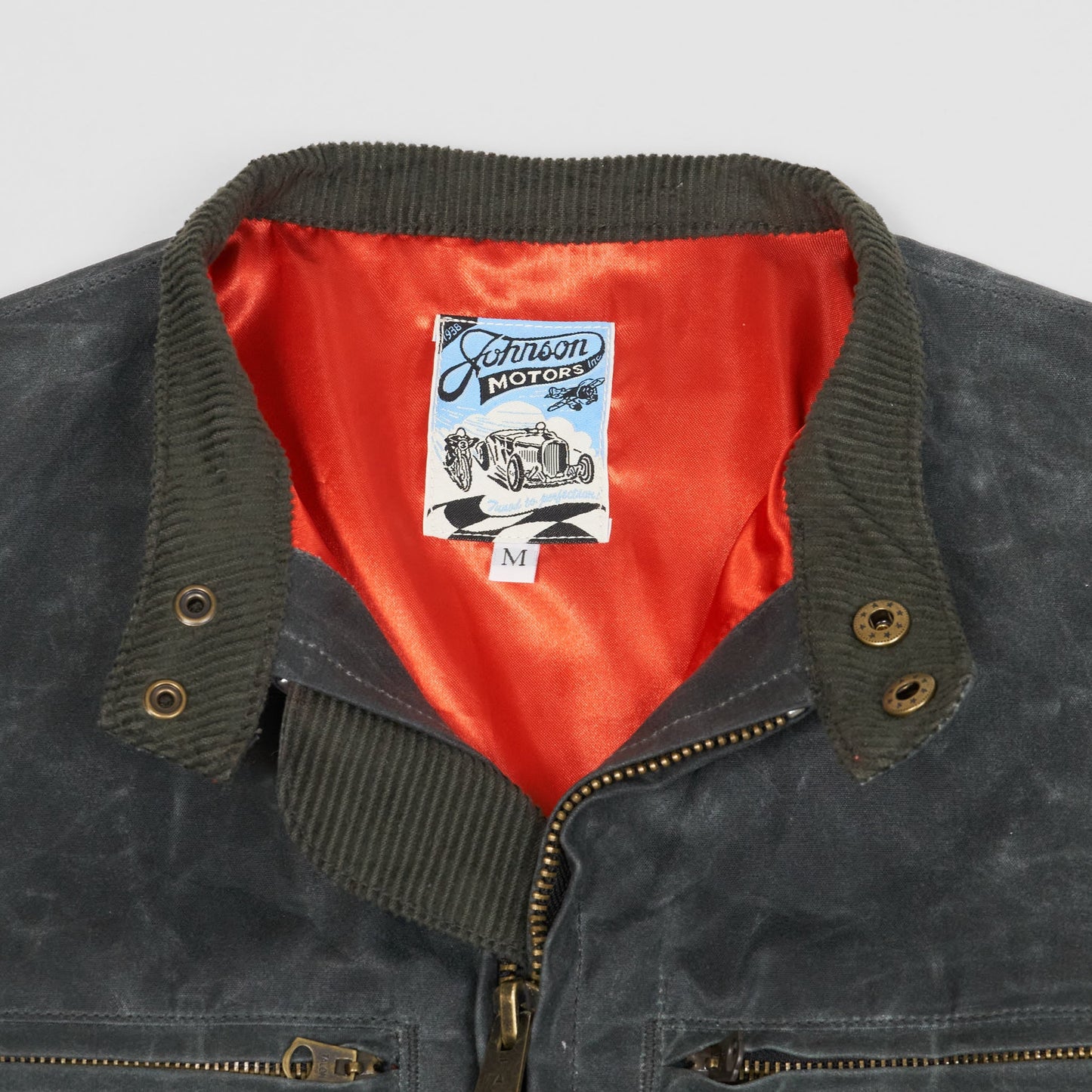 Johnson Motors Heavy Canvas Waxed Cafe Racer Jacket