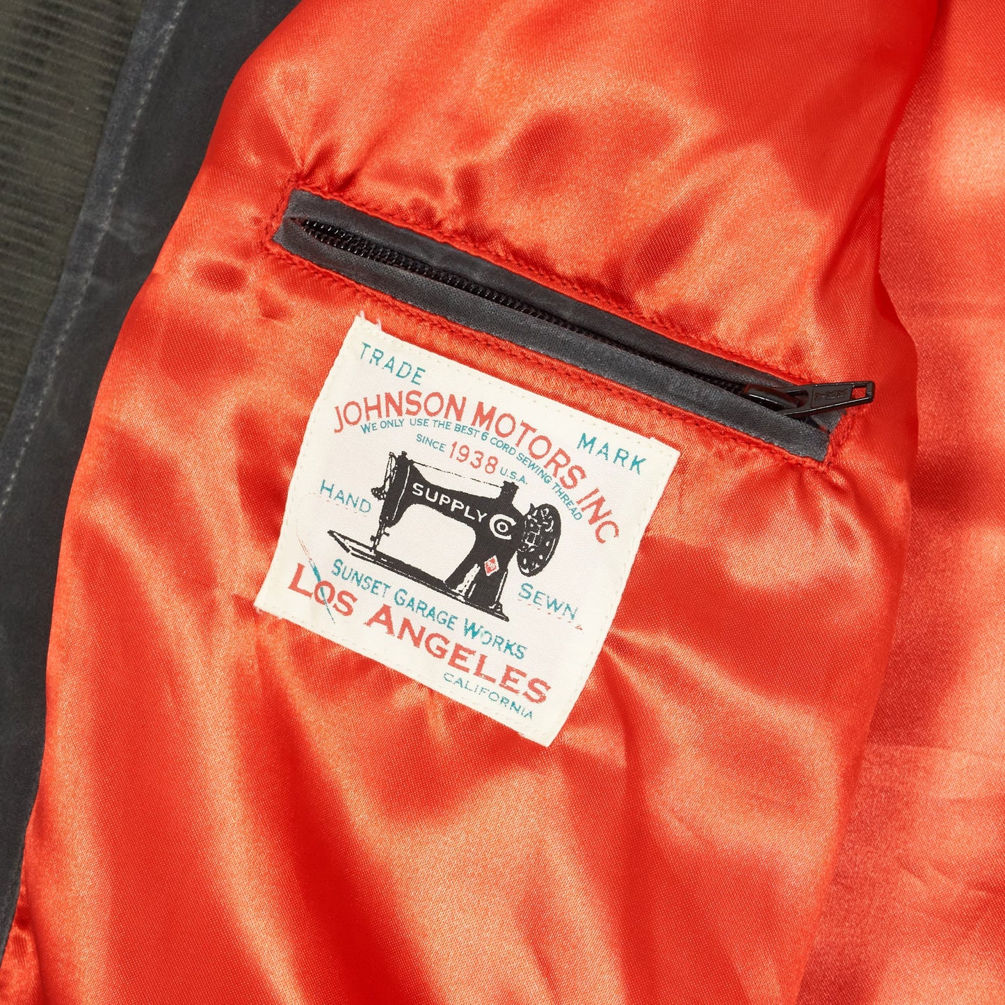 Johnson Motors Heavy Canvas Waxed Cafe Racer Jacket