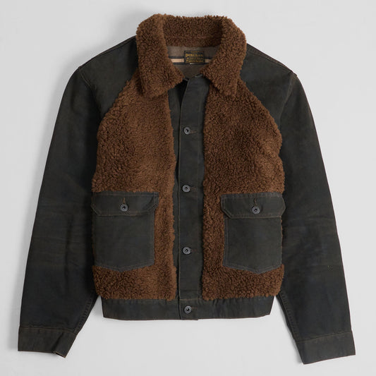 Double RL Midnight Canvas Grizzly Moto Jacket
