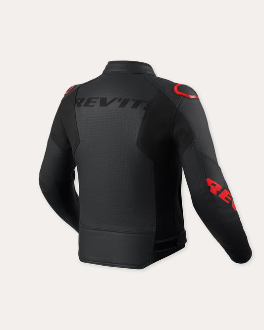 Jacket Quadratic | Black-Neon Red