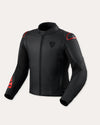 Jacket Quadratic | Black-Neon Red