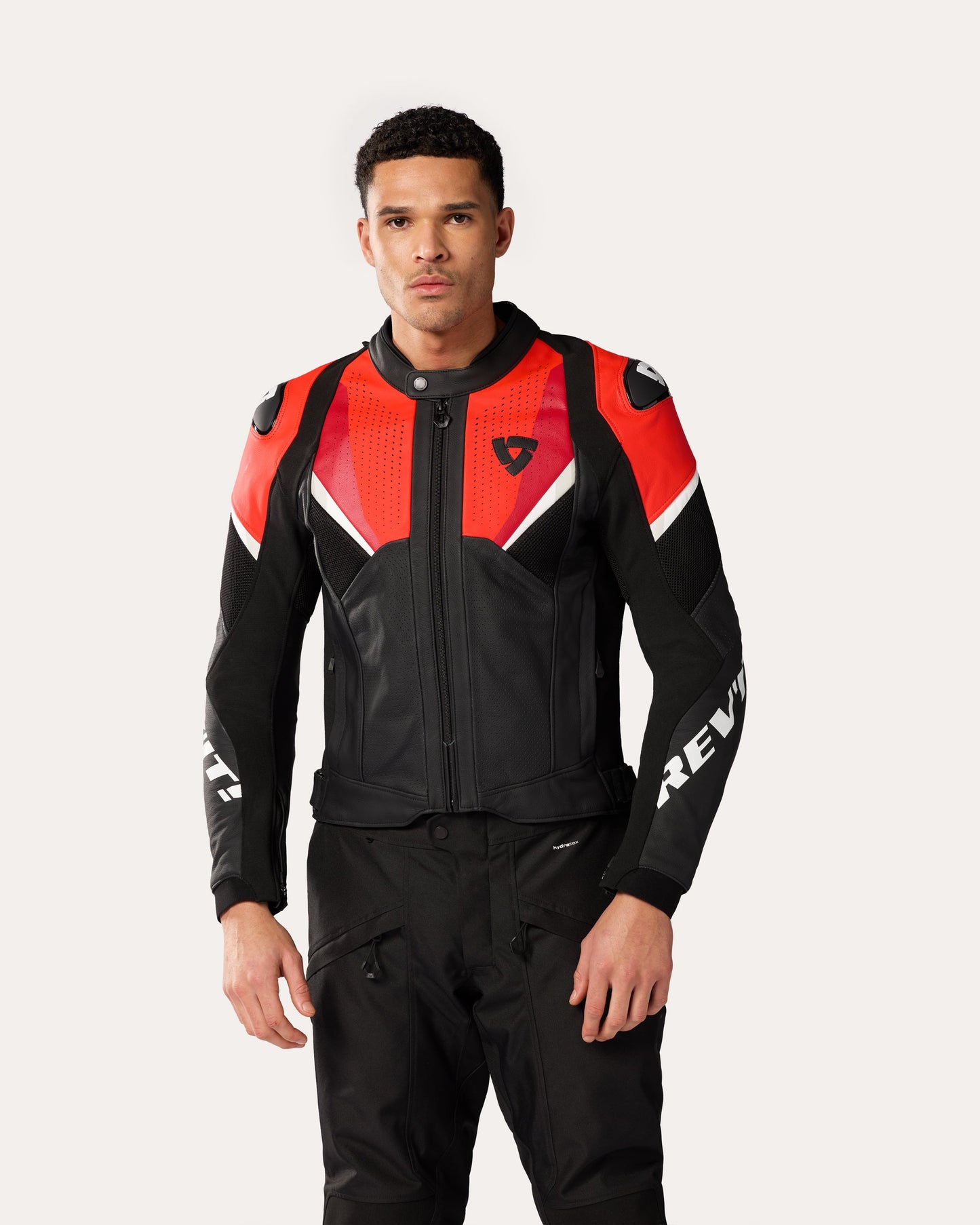 Jacket Automate | Black-Neon Red