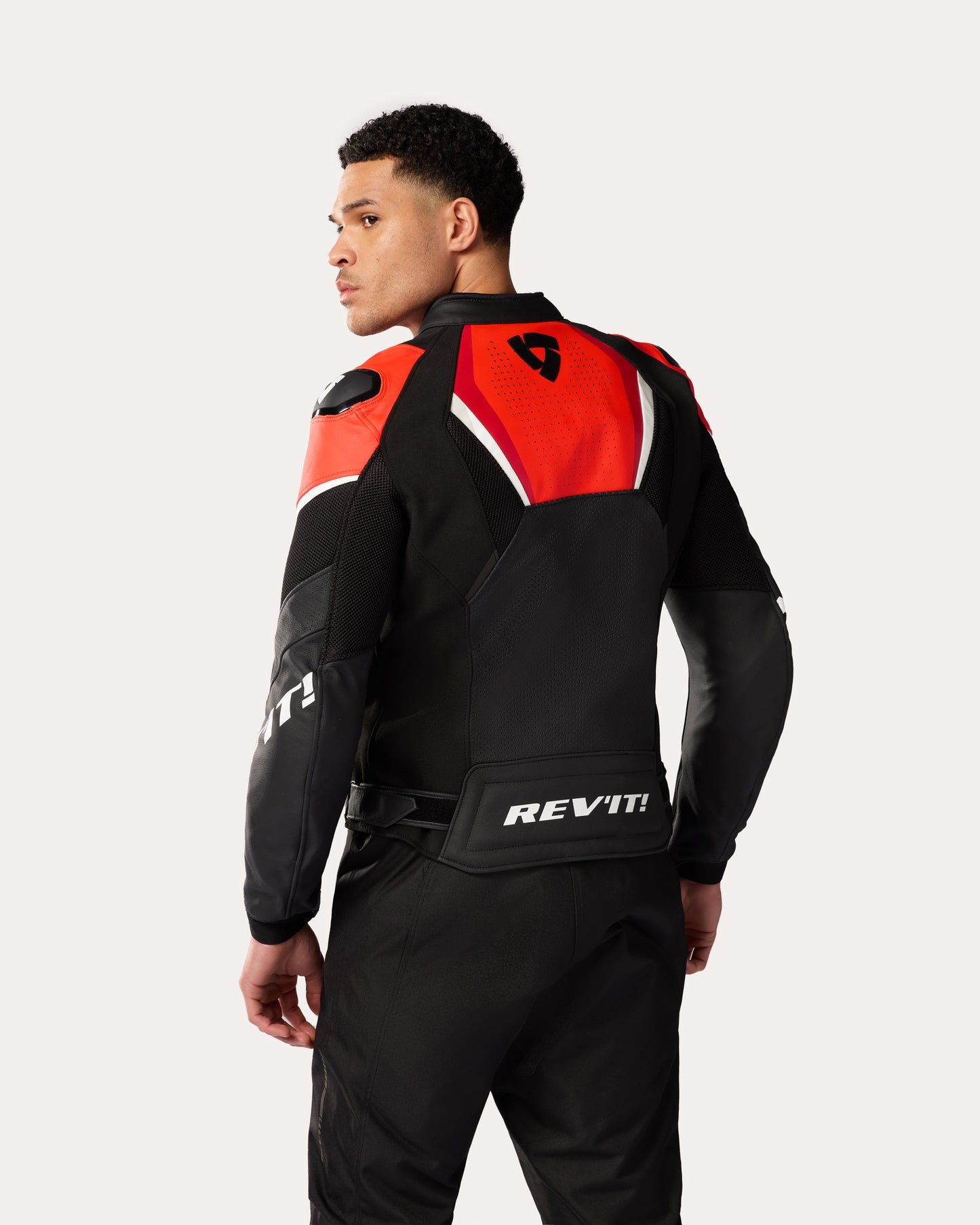Jacket Automate | Black-Neon Red