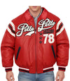 78 Vintage Red Leather Jacket - Rare Leather Order Now !!