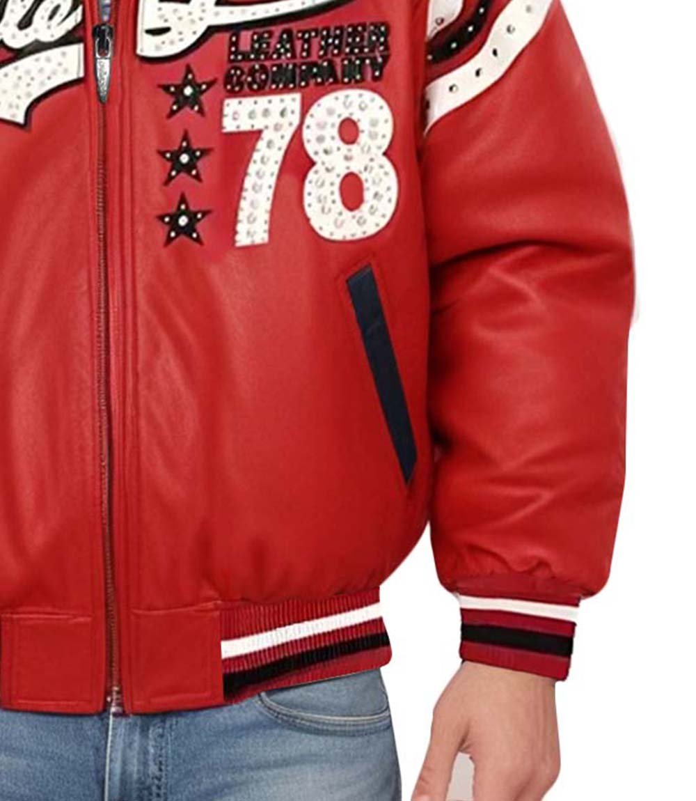 78 Vintage Red Leather Jacket - Vox Leather
