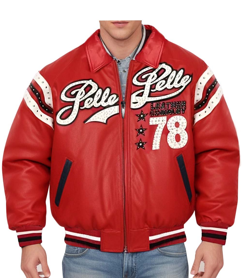 78 Vintage Red Leather Jacket - Vox Leather
