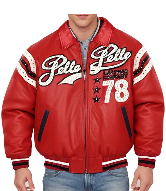 78 Vintage Red Leather Jacket - Vox Leather