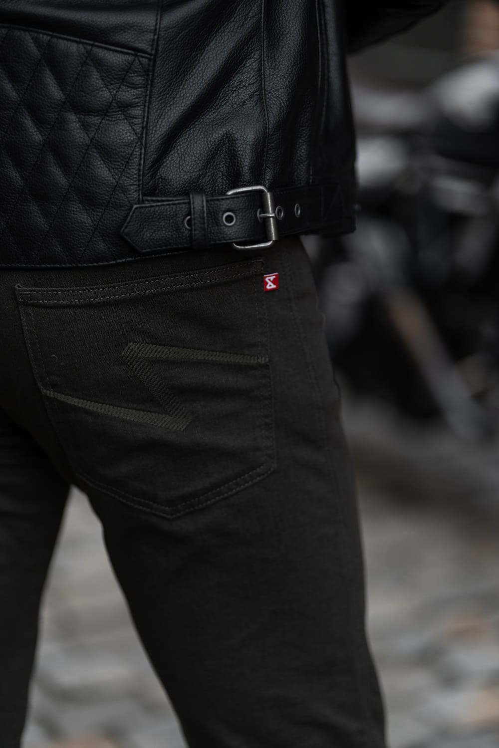 TWIN LEATHER JACKET BLACK - Men’s Leather Motorcycle Jacket