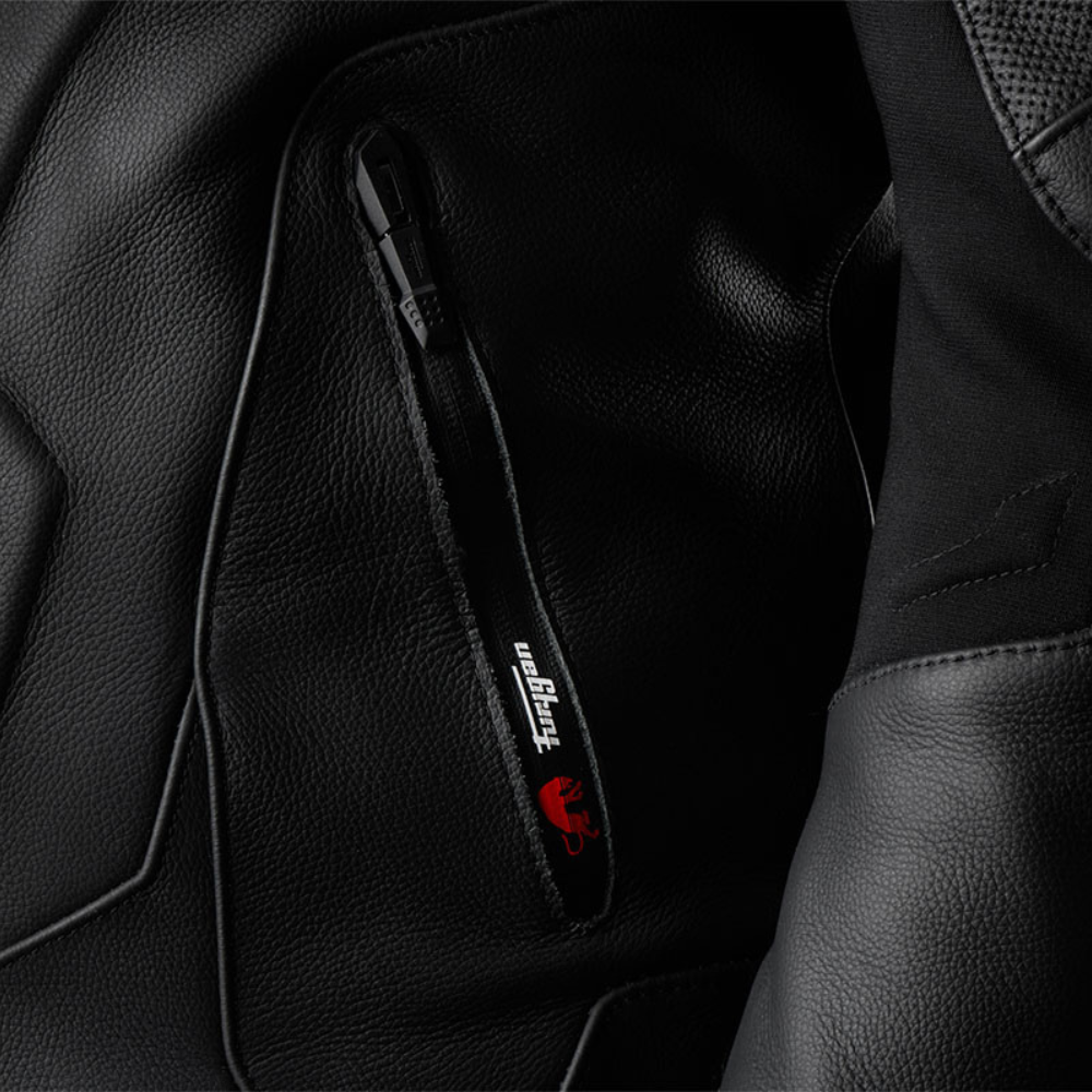 Furygan Raptor Evo 3 Leather Jacket (Black Red)