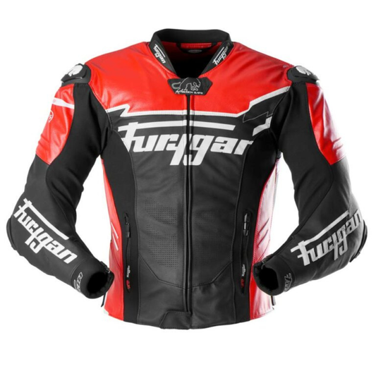 Furygan Sirius Leather Jacket (Black Red White)