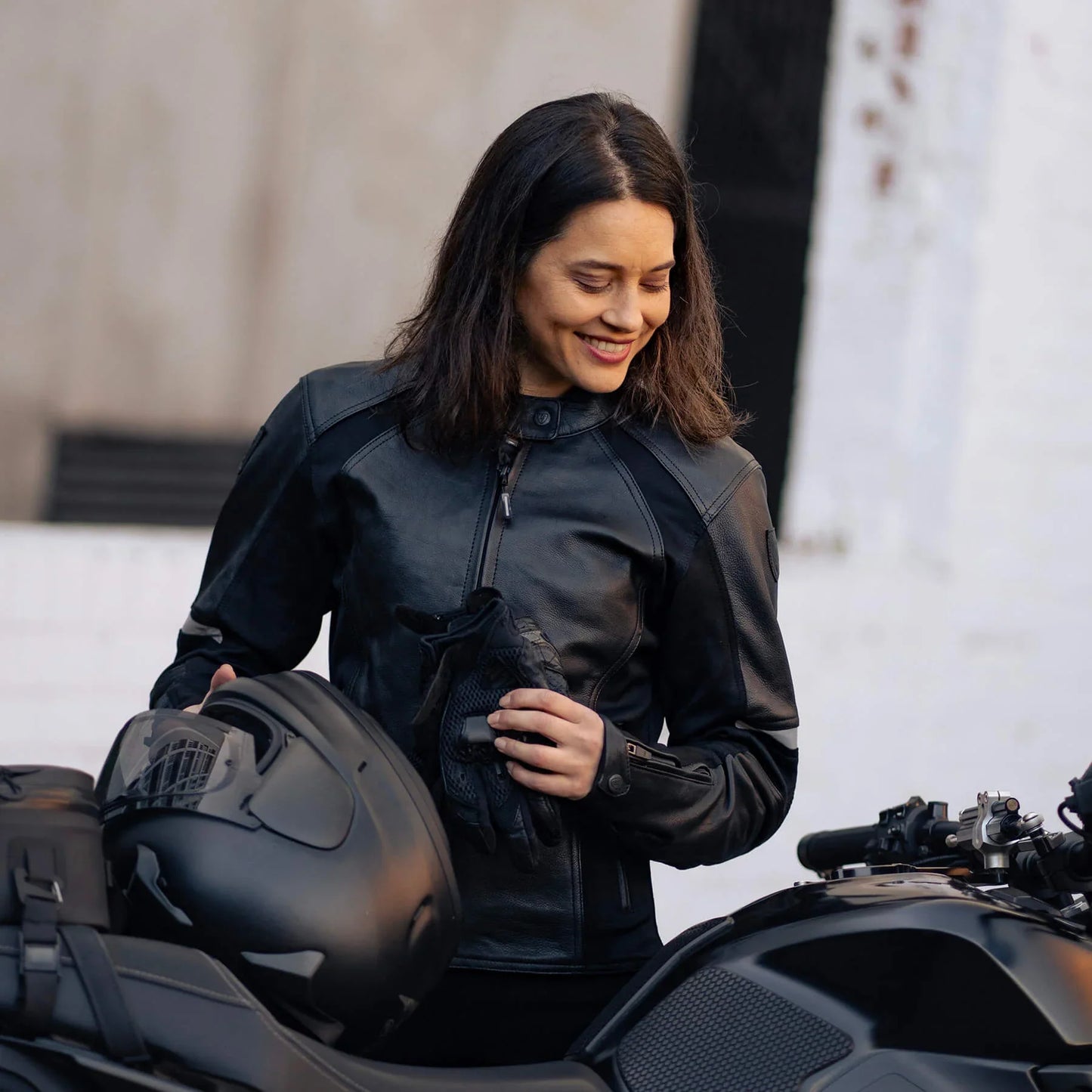 MOTOGIRL FIONA BLACK LEATHER JACKET
