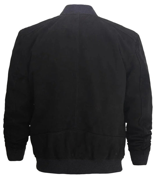 Adamsville Mens Black Suede Jacket - Vox Leather