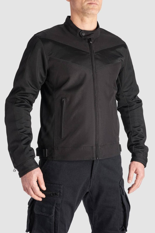 AIR TATE JACKET BLACK - All-Weather Motorcycle Jacket - Vox Leather