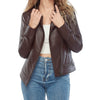 Amelia Women’s Real Leather Brown Jacket - Rare Leather