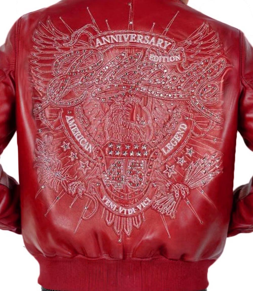 American Legend Red Leather Jacket - Rare Leather Order Now !!