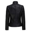 Arezzo Black Asymmetrical Leather Jacket Women - Rare Leather