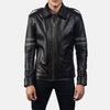 Armstrong Black Leather Biker Jacket - Rare Leather