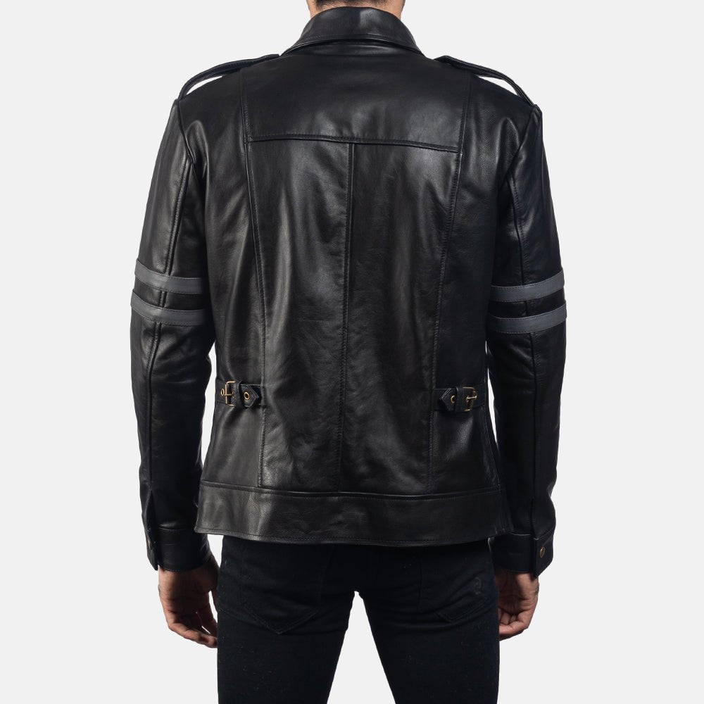 Armstrong Black Leather Biker Jacket - Rare Leather