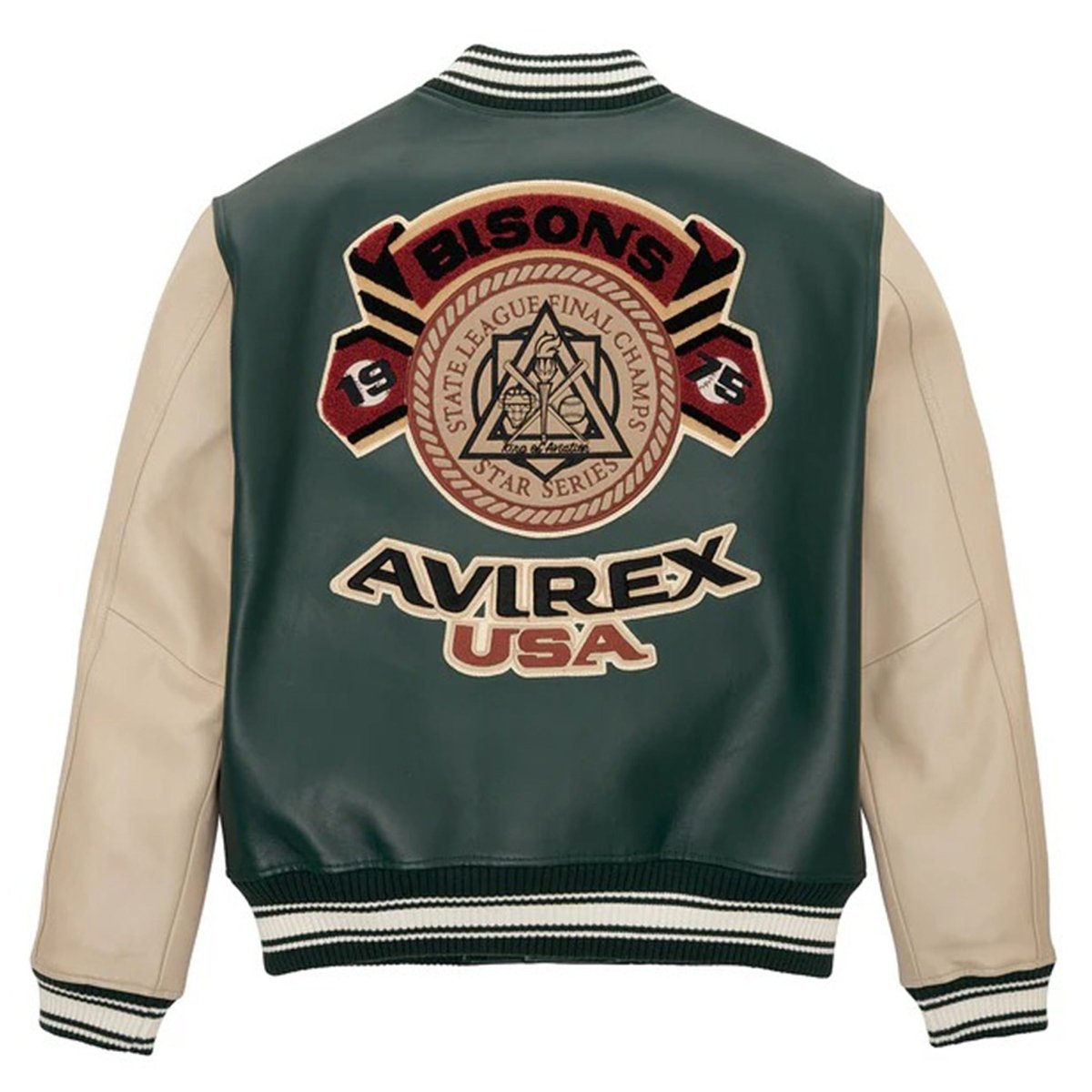 Avirex Bisons Varsity Jacket Hunter - Vox Leather