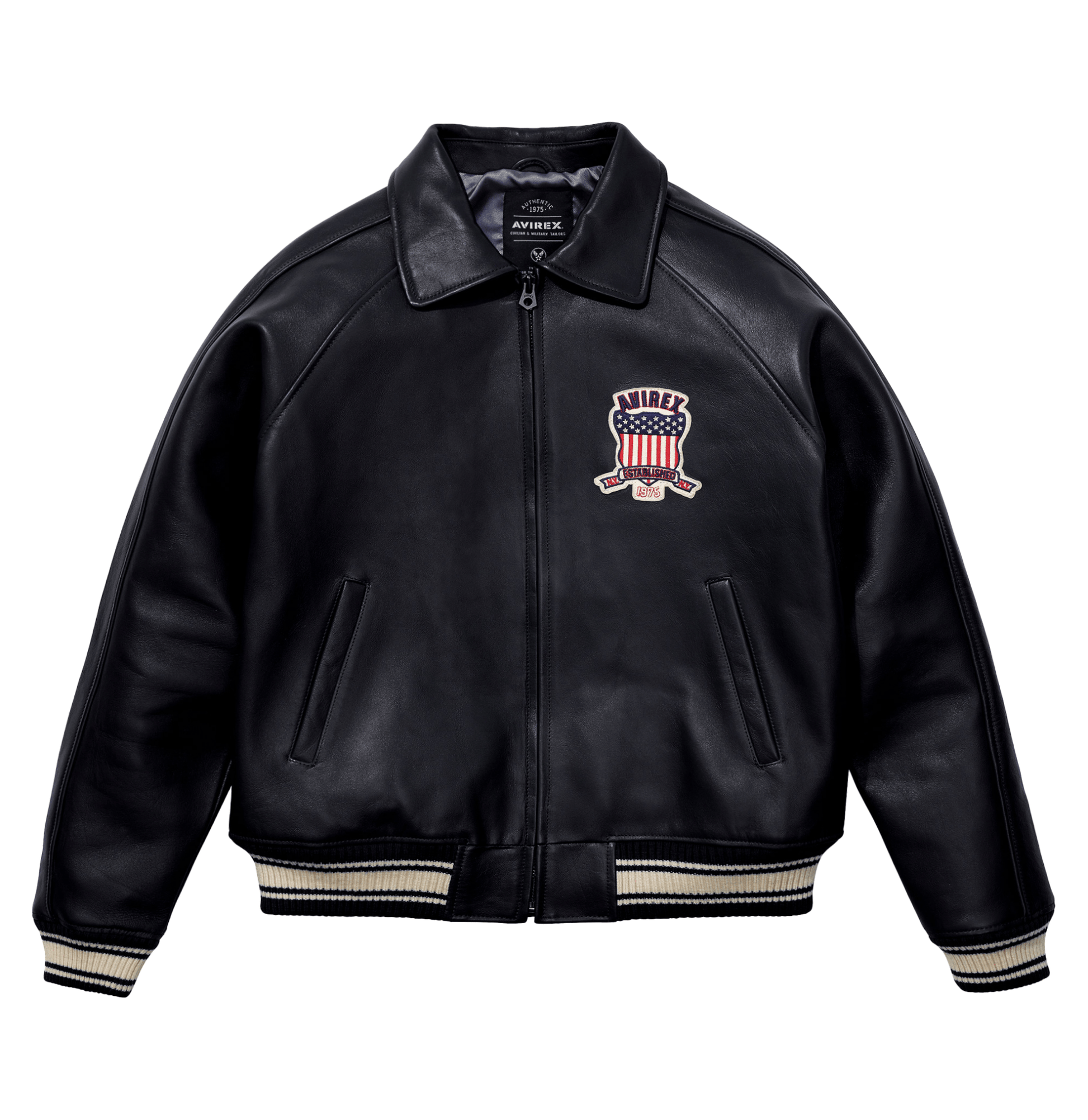 Avirex Black Icon Jacket - Rare Leather
