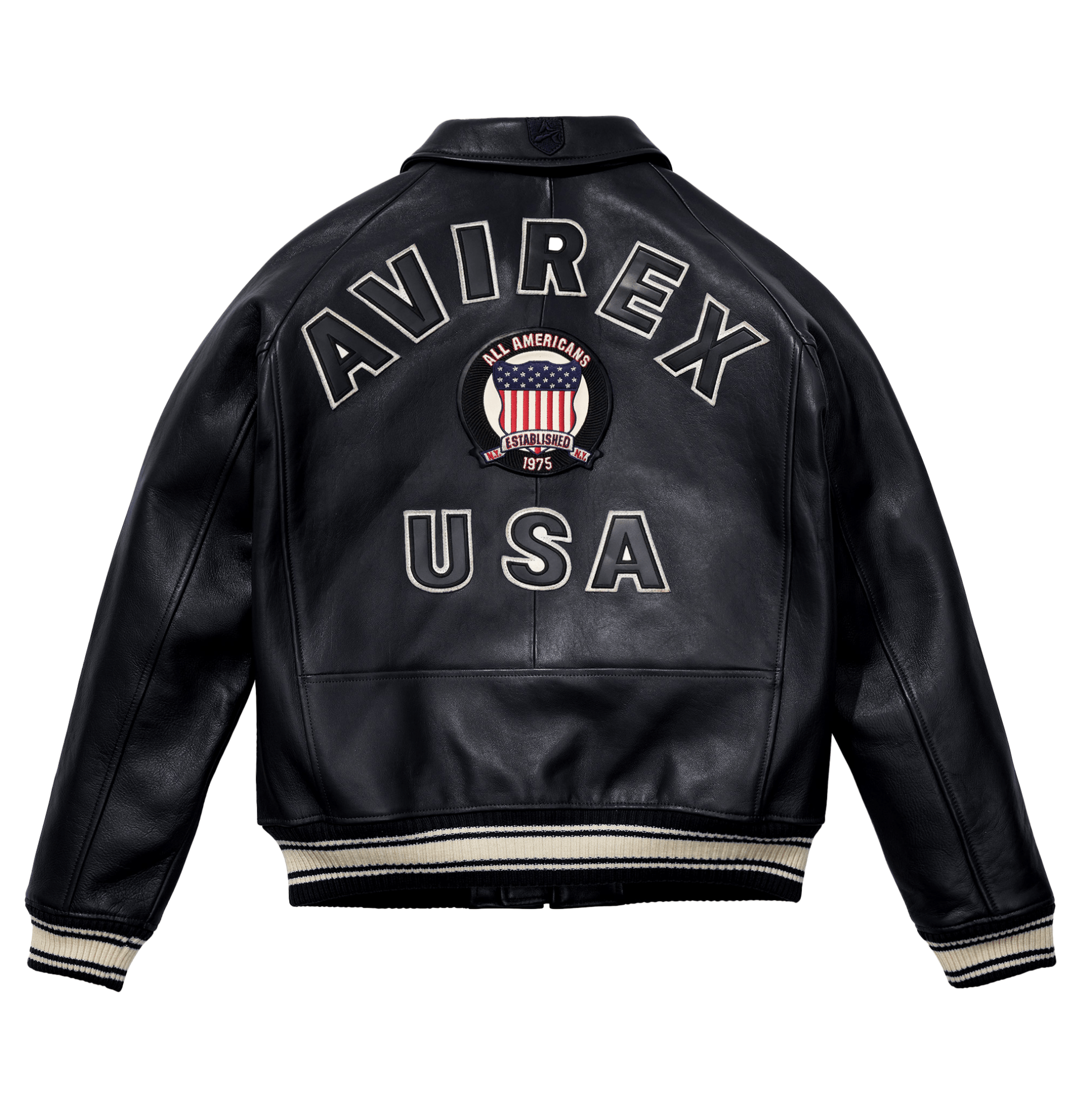 Avirex Black Icon Jacket - Rare Leather