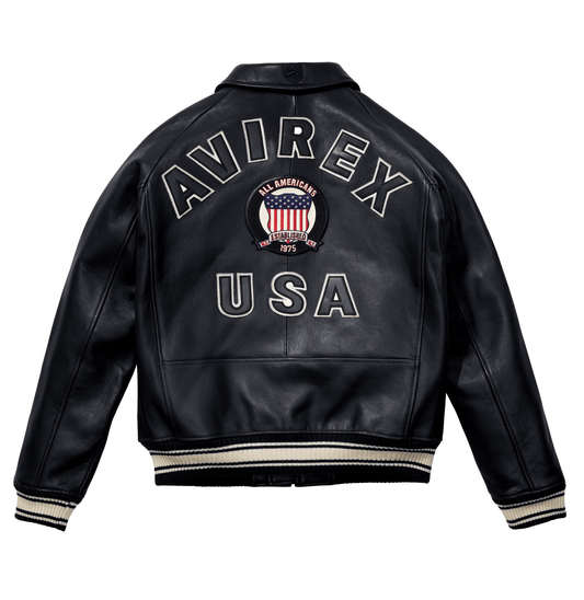 Avirex Black Icon Jacket - Rare Leather
